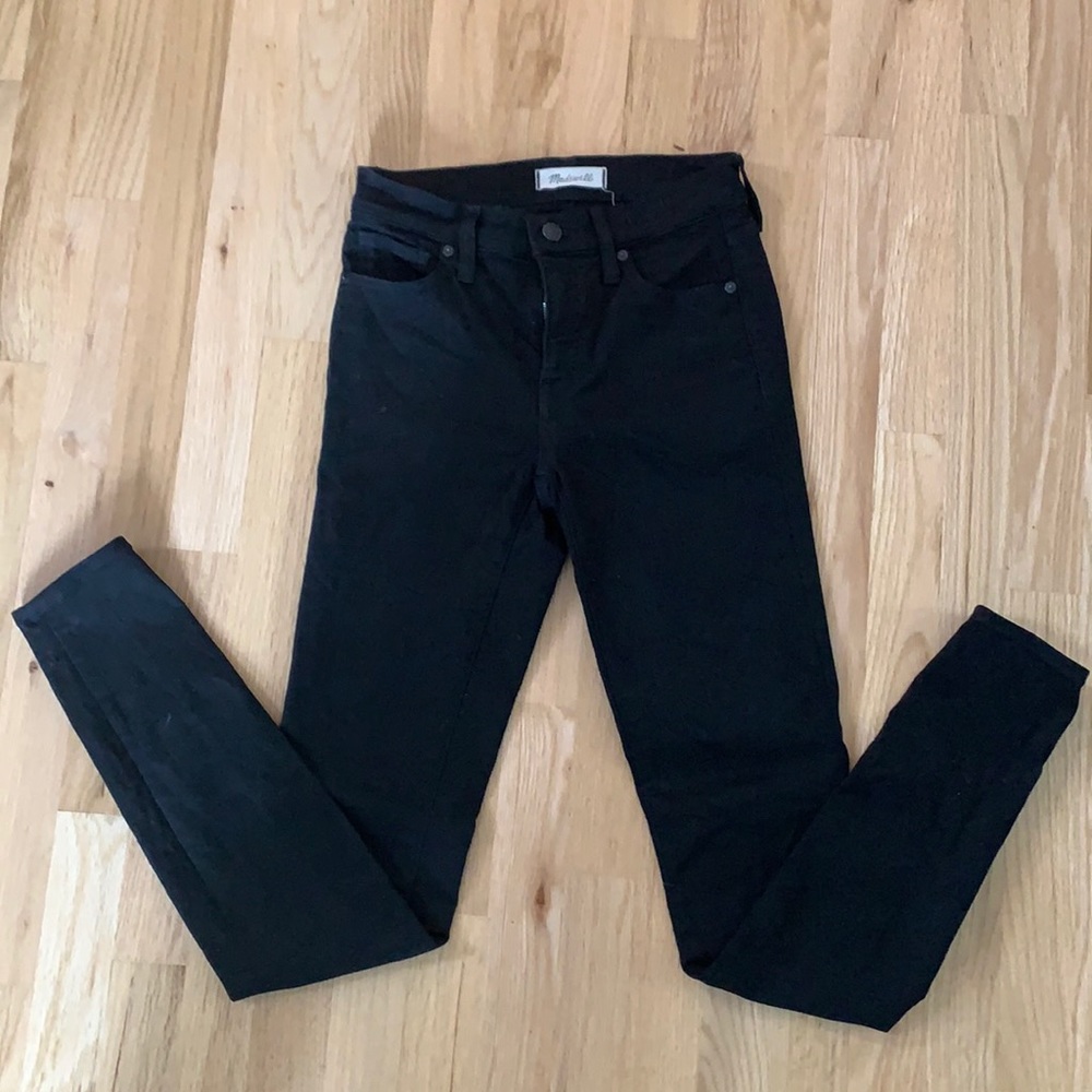 Madewell Black 9” High Rise Skinny jeans 25TL